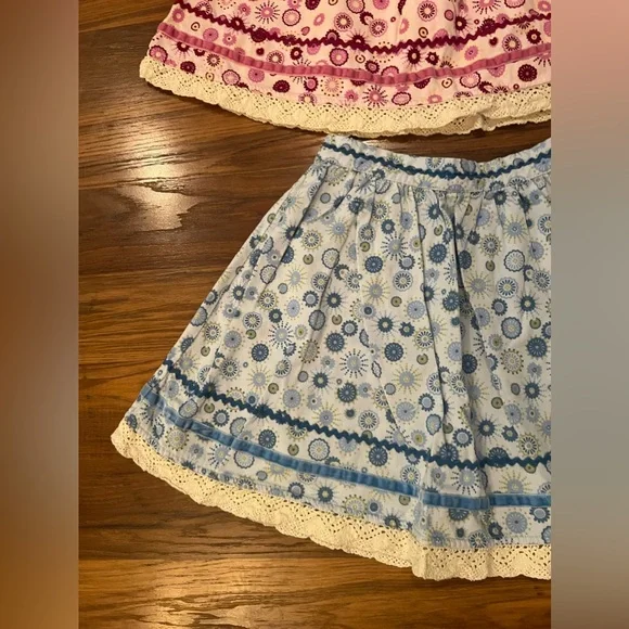 Size 10 Hanna Andersson floral skirt bundle - Picture 2 of 4